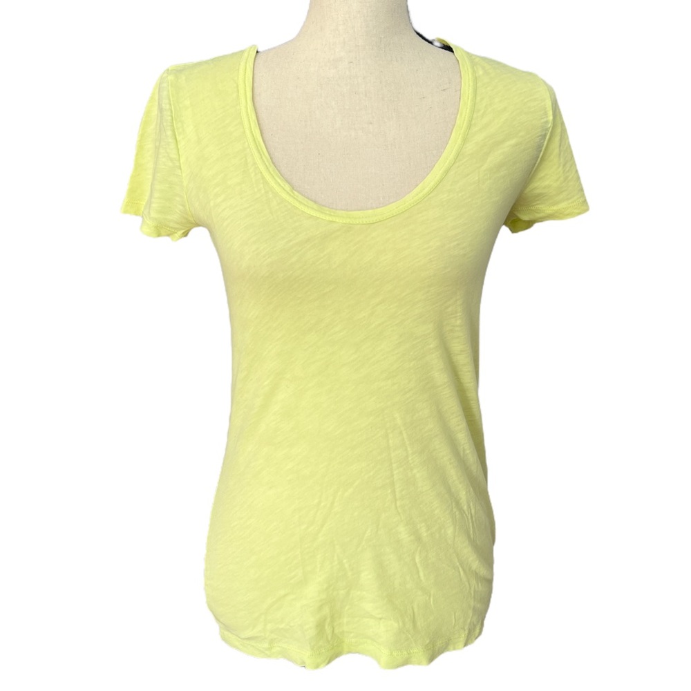 J. Crew Vintage Cotton T Neon Yellow Size: X-Small